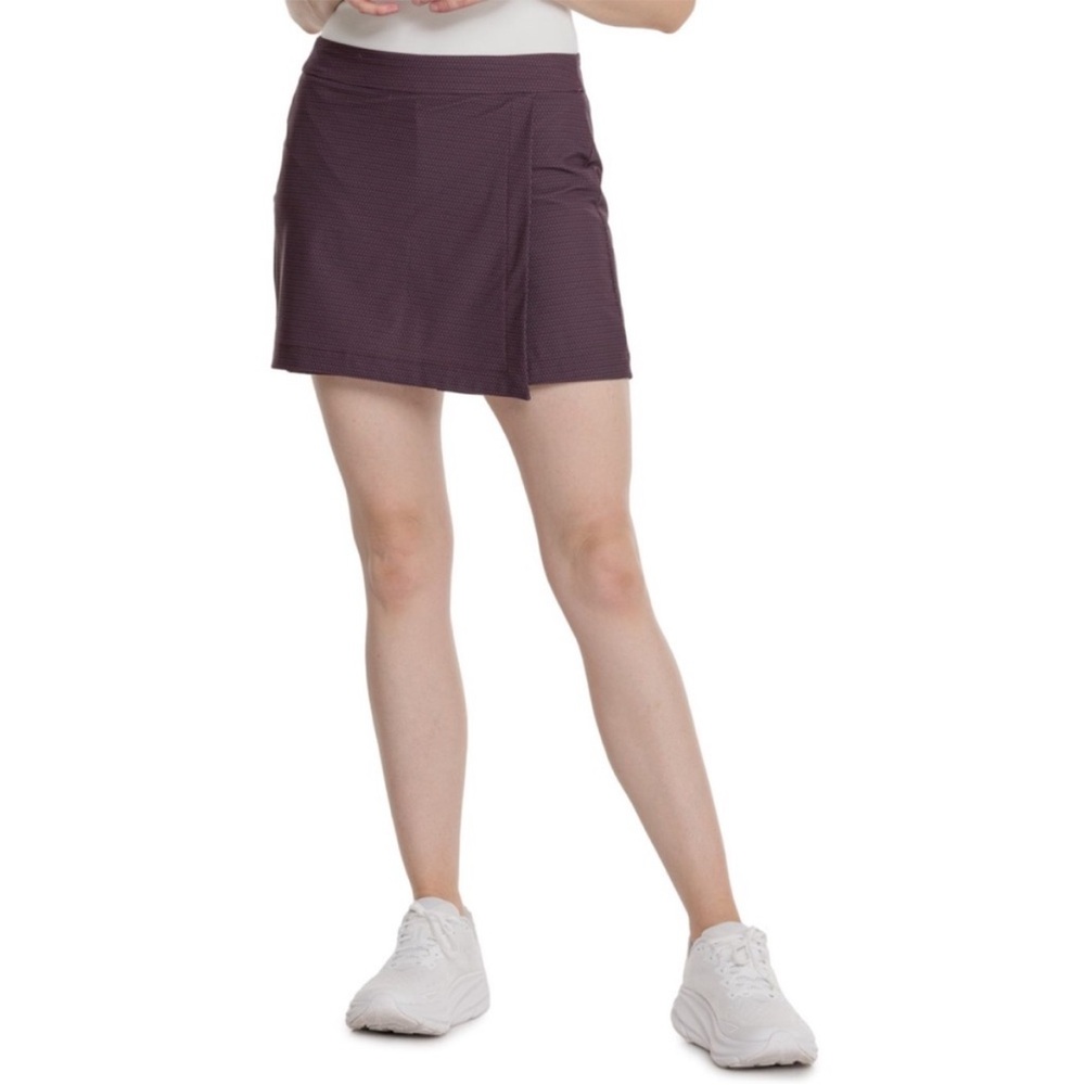 Spanx Sunshine Skort Size Large Geoscape Orange/ Blue UPF Stretch Slimming